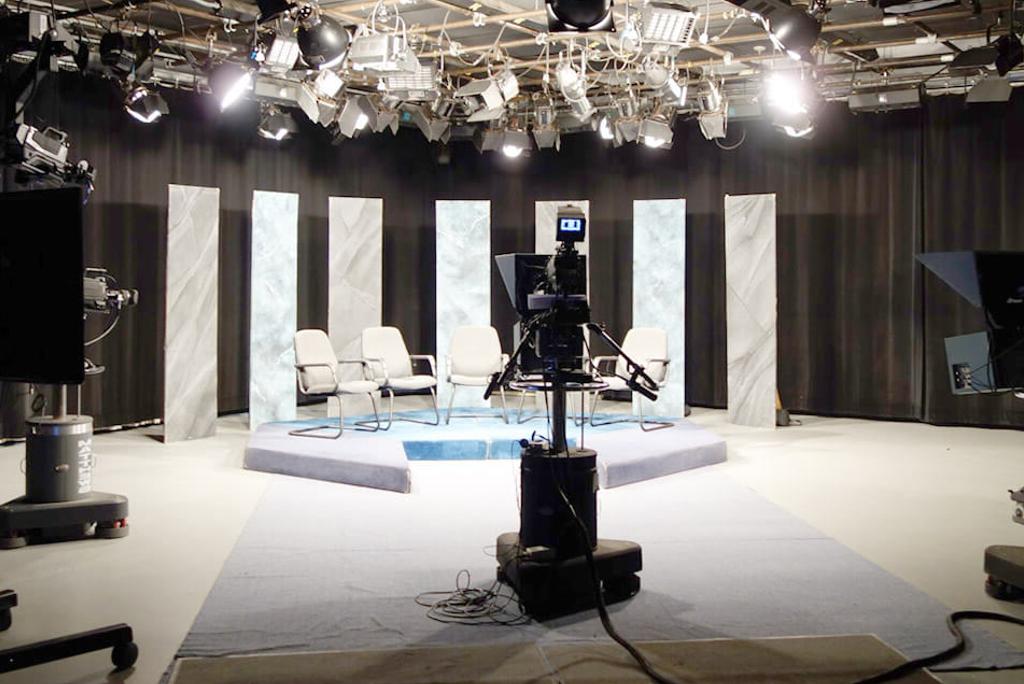 photo of MCM TV recording studio at Rockville headquarters